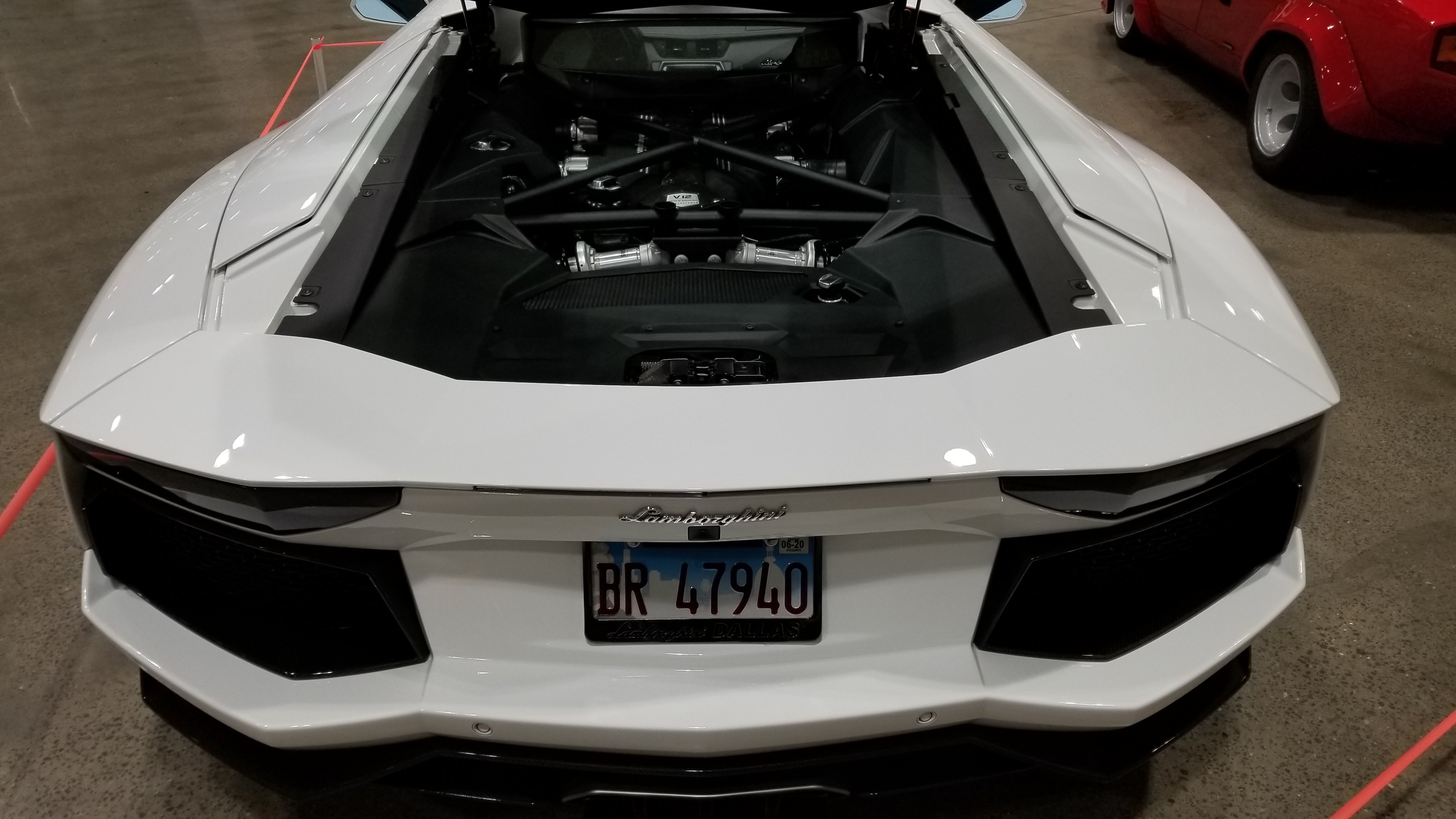 Lamborghini Aventador Engine at the Kansas City Auto Show
